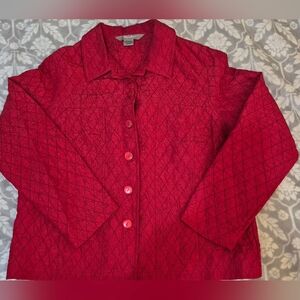 TanJay Deep Red Quilted Jacket